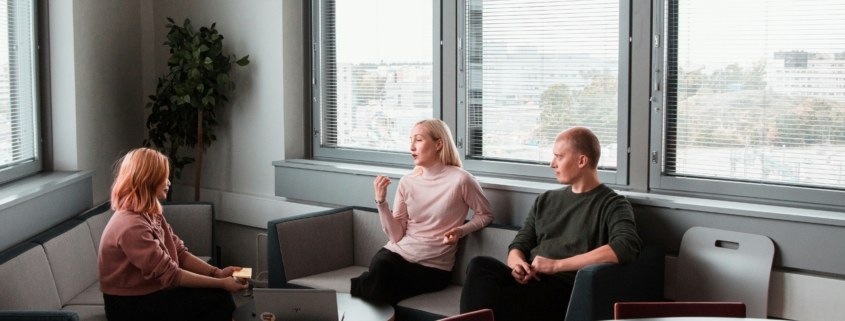 two managers having a mental health conversation with an employee